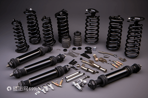 拆卸的彈簧零件